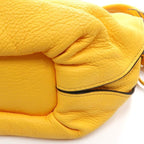 Celine Shoulder Bag Leather 1028 Yellow Cadena — view 6