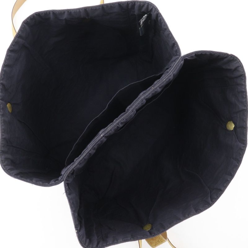 Hermes Amedava Cabas De Poche Long Shoulder Canvas Black Bag — view 5