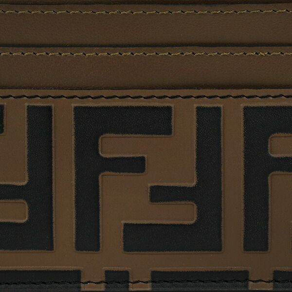 Fendi Card Case F Is Brown — view 7