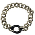 Christian Dior Necklace Chain Choker Accessory Small Metal Silver Black — view 3
