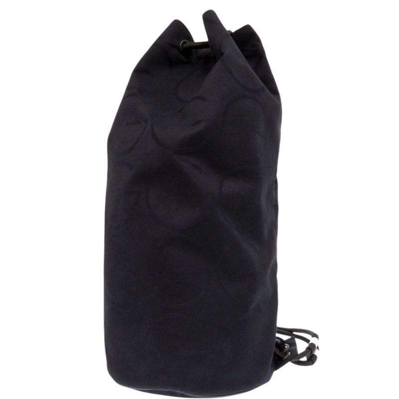 Gucci Bon Sac Drawstring Canvas Black Shoulder Bag 0641 — view 2