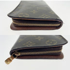 Louis Vuitton Monogram Porte Monnaie Zip Round Zipper Long Wallet Brown — view 8