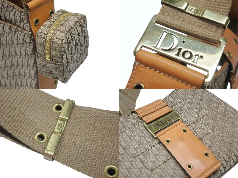 Dior Bag Street Chic Trotter Line Beige Brown Gold — view 6