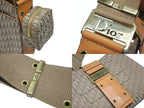 Dior Bag Street Chic Trotter Line Beige Brown Gold — view 6