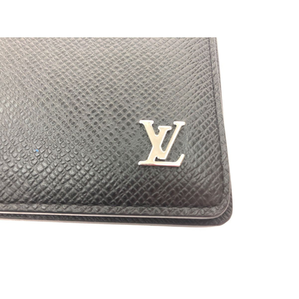 Louis Vuitton Bifold Wallet Taiga Portefeuille Multiple Black — view 4
