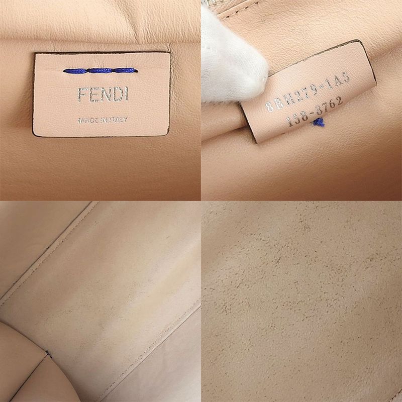 Fendi Handbag Trois Jour 8 Bh279 Leather Blue Silver Hardware 2-Way — view 8