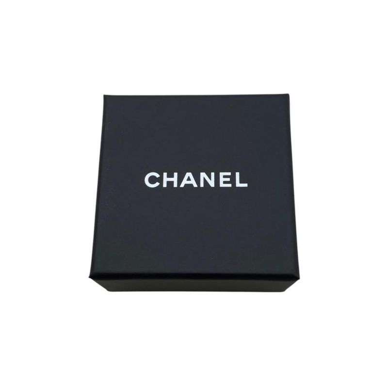 Chanel Earrings Square Coco Mark Abc253 Black — view 9