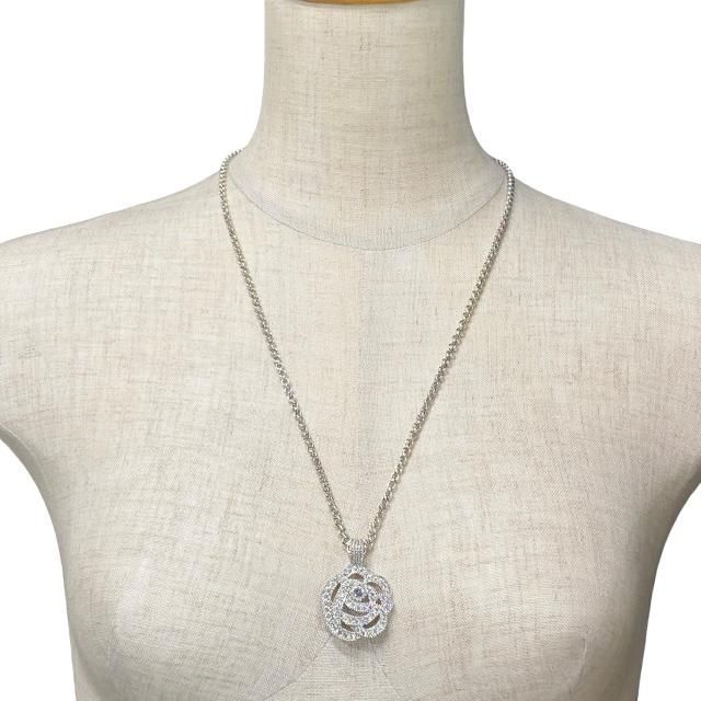 Christian Dior Necklace Pendant Accessory Jewelry Small Item Rose Flower Motif — view 8
