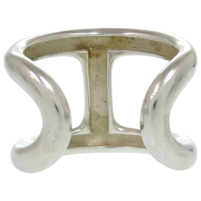 Hermes Osmose Bracelet Cuff Bangle SV 925 Silver 0181 — view 6