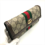 Gucci Ophidia GG Continental Wallet Leather Brown — view 6