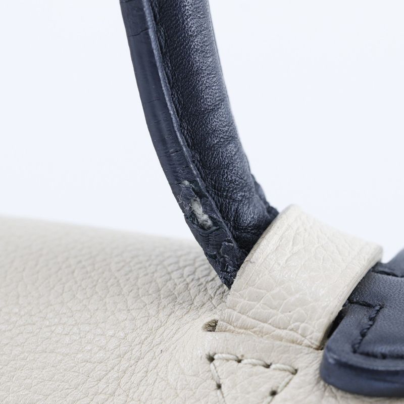 Louis Vuitton Lock Me MM Calf Black Beige Du0185 Tote Bag — view 9