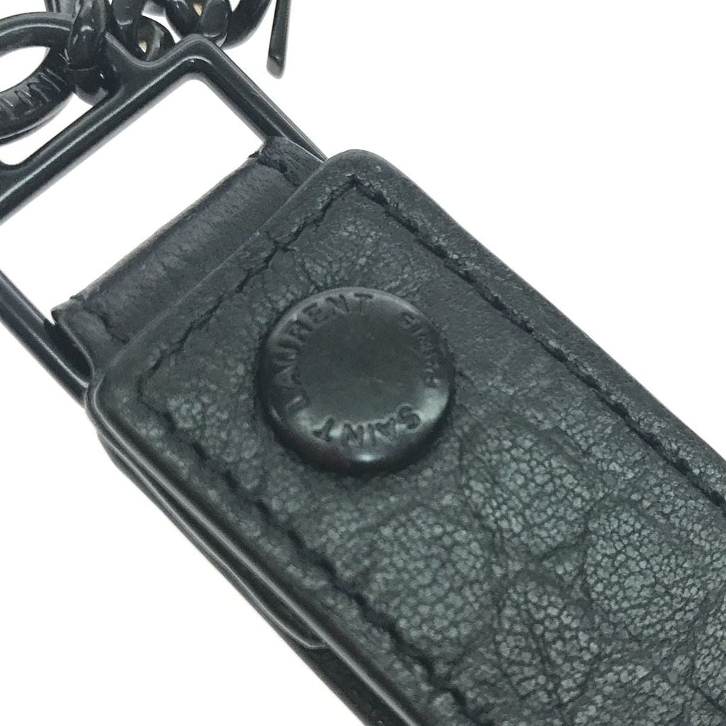 Saint Laurent Key Holder Ring Logo Plate Type — view 5