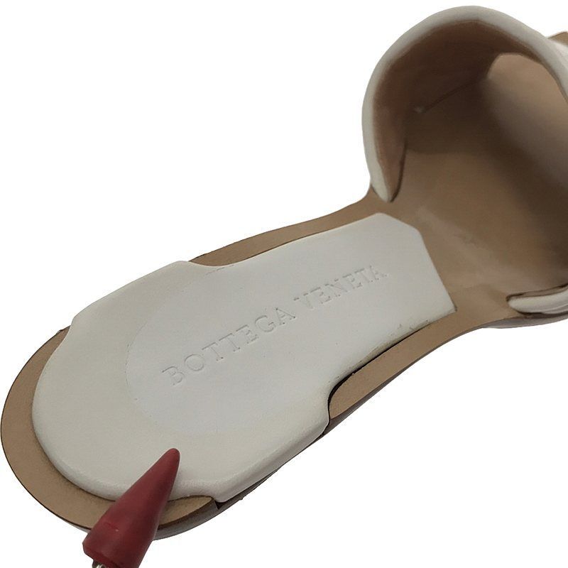 Bottega Veneta Intrecciato Square Toe Leather Sandals — view 9