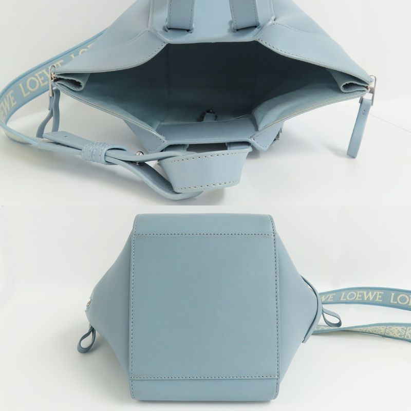 Loewe Hammock Compact A538 H13 X14 Handbag 2-Way Light Blue Series — view 5