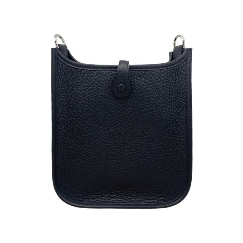 Hermes Shoulder Bag Evelyne TPM Taurillon Clemence Noir Black — view 2