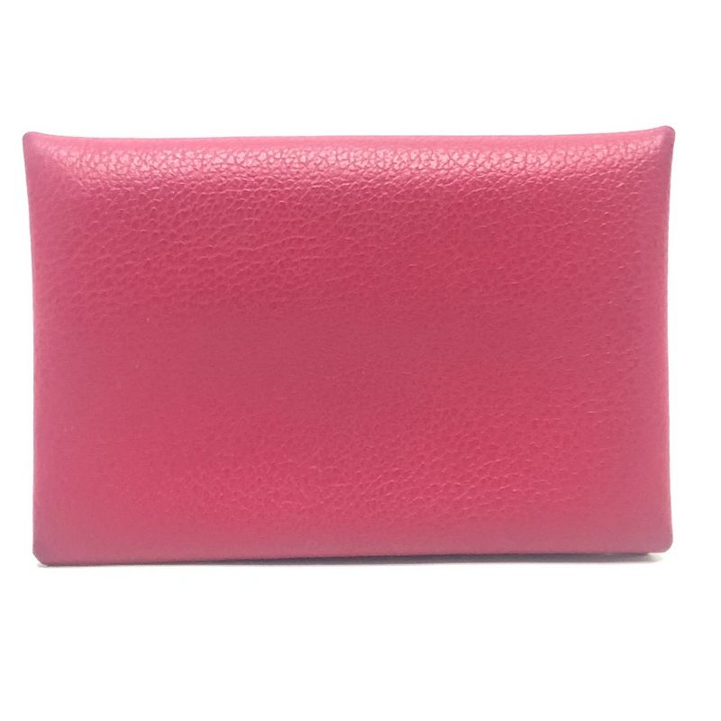 Hermes Coin Case Calvi Evercolor Rose Pink — view 2
