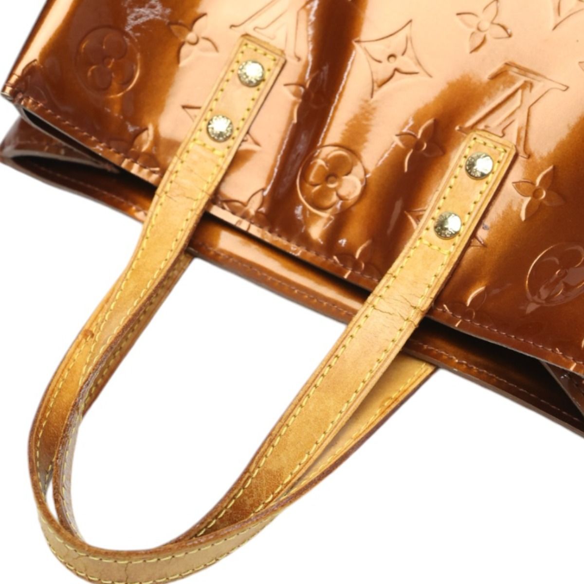 Louis Vuitton Vernis Reed PM Mini Bag Handbag Bronze — view 6