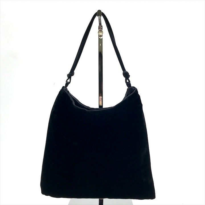 Prada Velour Hand Black Mini Bag Purse — view 3
