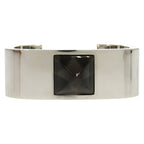 Hermes Medor Metal Black Silver Hardware Bangle 1630 — view 4