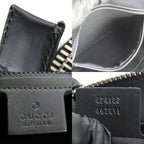Gucci Shoulder Bag GG Supreme Canvas Black Gray Silver Hardware Tra — view 8