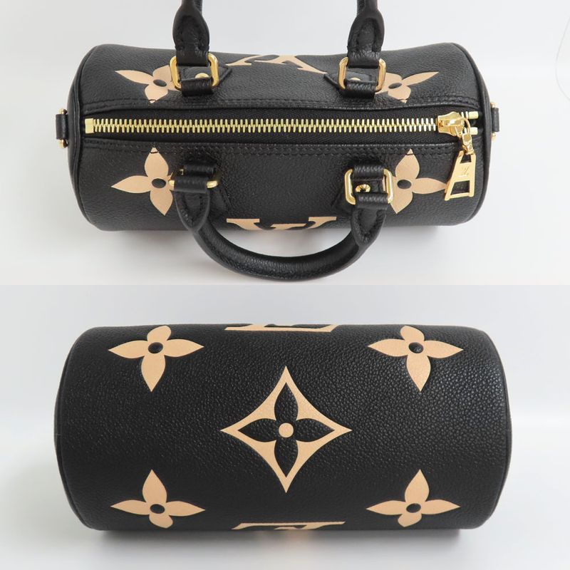 Louis Vuitton Papillon BB Monogram Empreinte 2-Way Handbag Black — view 5