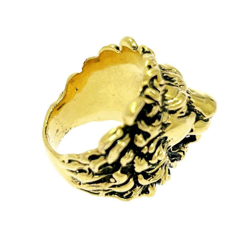 Gucci GP Lion Head Ring Gold — view 6