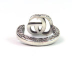Gucci Double G Key Motif Ring Arabesque AG 925 Silver 10 — view 4