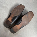 Chanel Coco Mark Leather Stitching Slip-on Sandals Black 34 1 2 — view 8