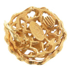 Chanel Vintage Coco Mark GP Gold Earrings 0146 — view 5