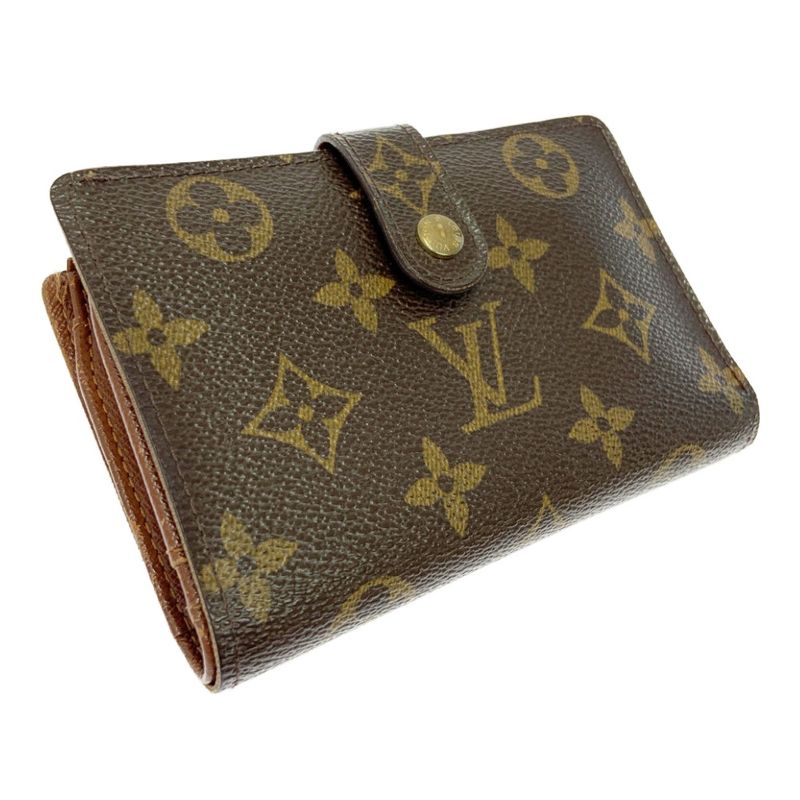 Louis Vuitton Monogram Porte Monet Vier Viennois Brown Bifold — view 3