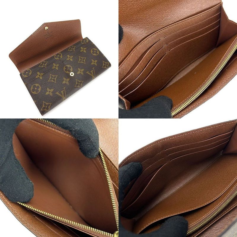 Louis Vuitton Bifold Long Walletportefeuille Sarah Monogramaccessorieswome — view 7