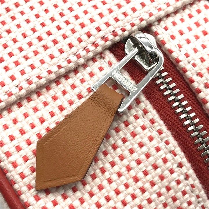 Hermes Escal Makeup Pouch Vermillion Case Red — view 9