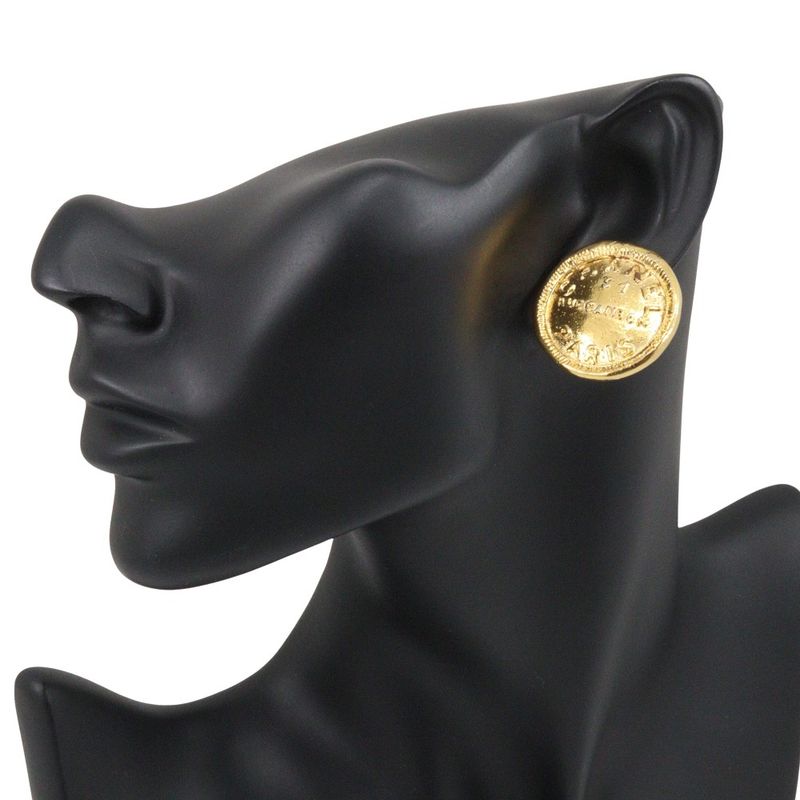 Chanel 31 rue Cambon Vintage Gold Plated 23 g Earrings — view 3