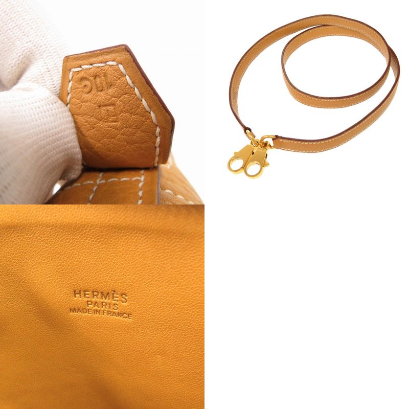 Hermes Bolide 31 Fjord Natural Sable Gold Hardware Handbag Brown — view 9