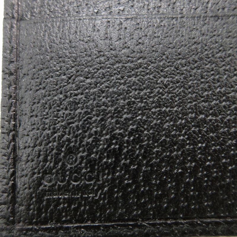 Gucci GG Canvas Leather Black W Hook Wallet 0111 — view 9