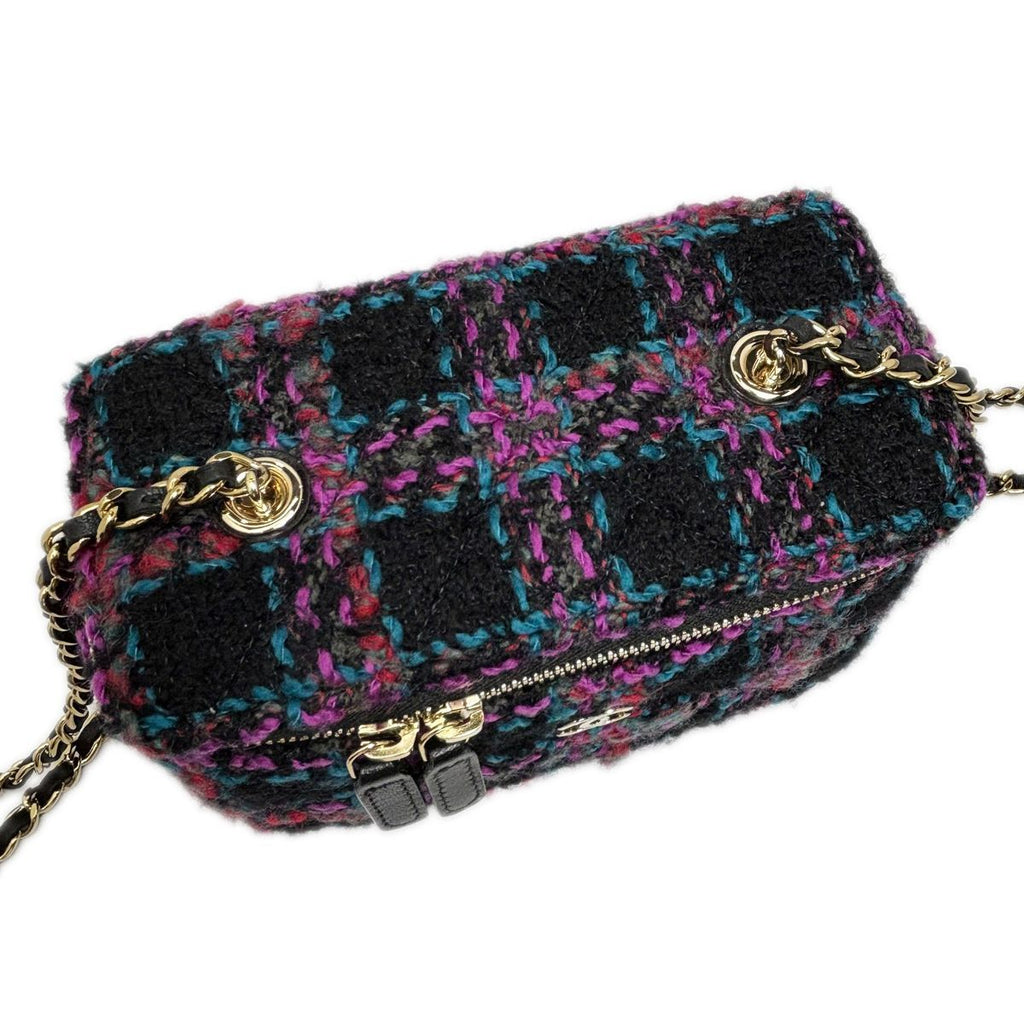 Chanel Tweed Classic Vanity Chain Shoulder Multicolor — view 6