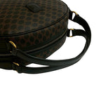 Celine Vintage Macadam Blason Triomphe Pattern Leather Handbag Mini Boston Bag — view 5