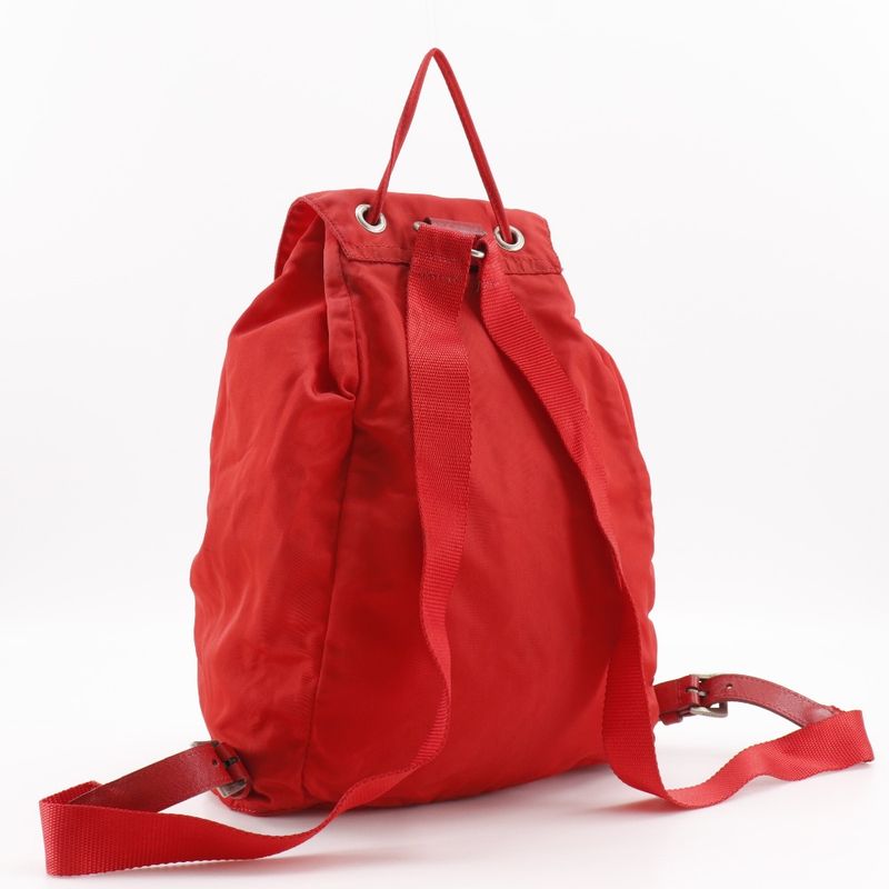 Prada Nylon Red Backpack Daypack — view 3