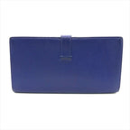 Hermes Epsom Bearn Souffle Blue Wallet Bifold — view 2