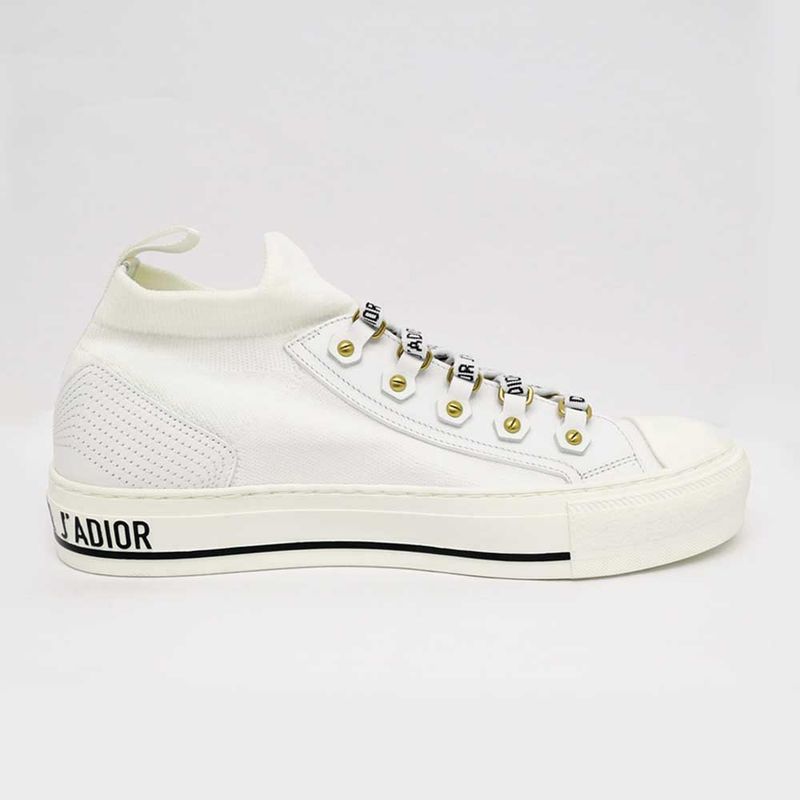 Dior Sneakers Walkn White Size 38 Lace Logo Shoes — view 2