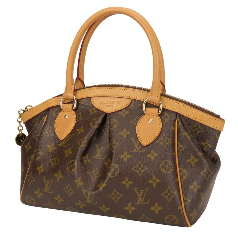 Louis Vuitton Handbag Tivoli PM Monogram Nubuck Brown — view 2