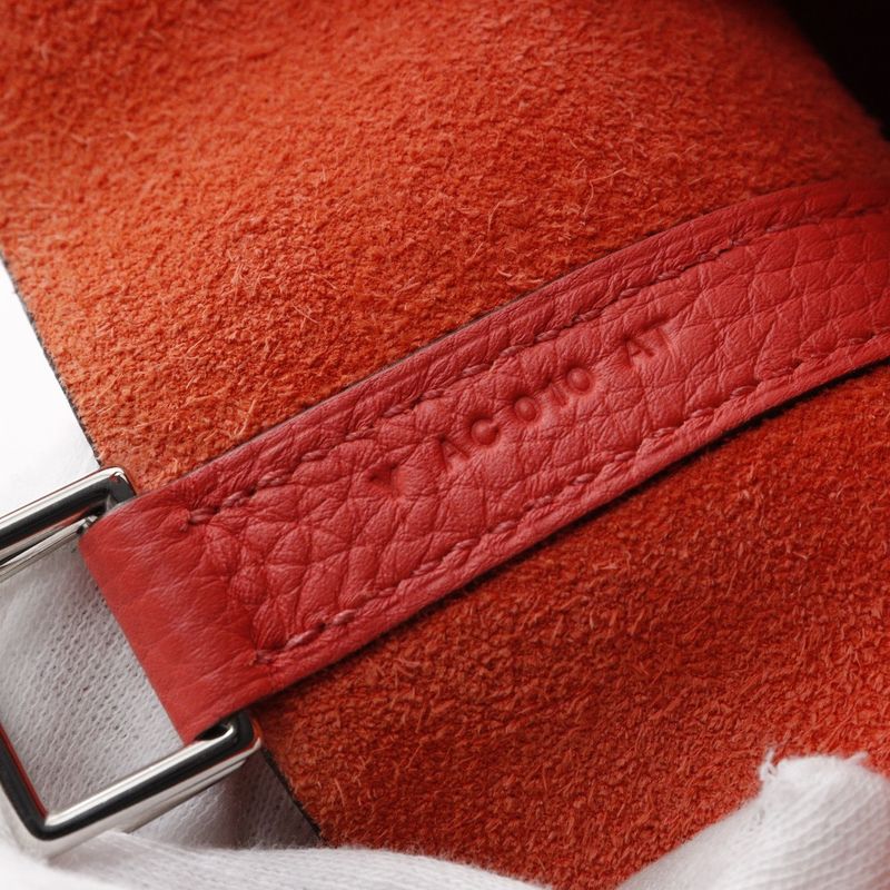 Hermes Picotin Lock 18 PM Taurillon Clemence Rose Texas Pink Silver Hardware — view 7