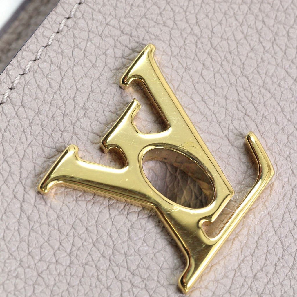 Louis Vuitton Nano Lockme Bucket Shoulder Bag Beige — view 9