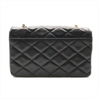 Chanel CC Logo Quilted Lambskin Turnlock Chain Shoulder Bag Black — view 2