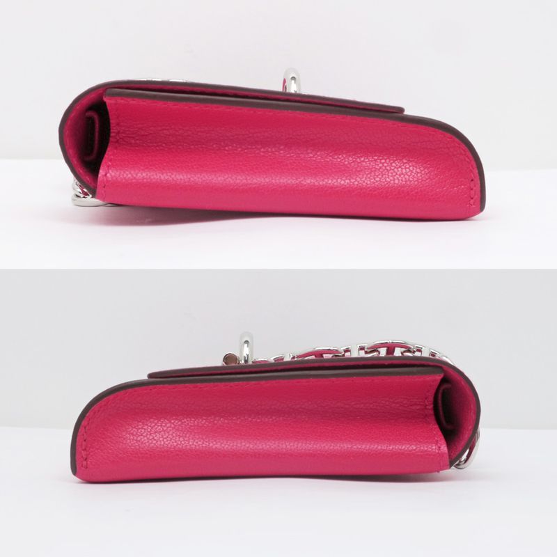 Hermes Chaine D'ancre Compact Wallet Chevre Pink — view 3