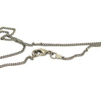 Chanel Necklace Coco Mark Padlock Cadenna Heart Key Metal Silver — view 7