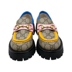 Gucci Loafer GG Supreme Bee Embroidery 34 Size Flower Multicolor Beige — view 3