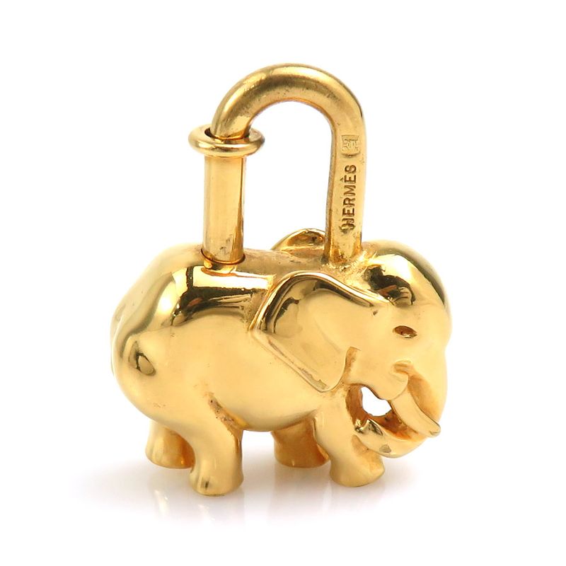 Hermes Charm Cadenas Animal Motif Elephant — view 3