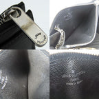 Louis Vuitton Coin Case Pochette Cles Epi Leather Noir Black Silver — view 8