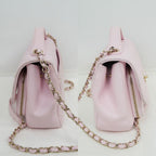 Chanel Business Affinity Pink Quilted Caviar Hand Shoulder Bag — view 3